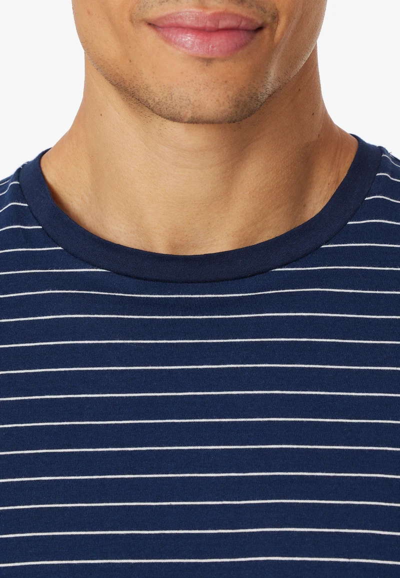 Schlafanzug Blau/Weiss gestreift - Casual Essentials