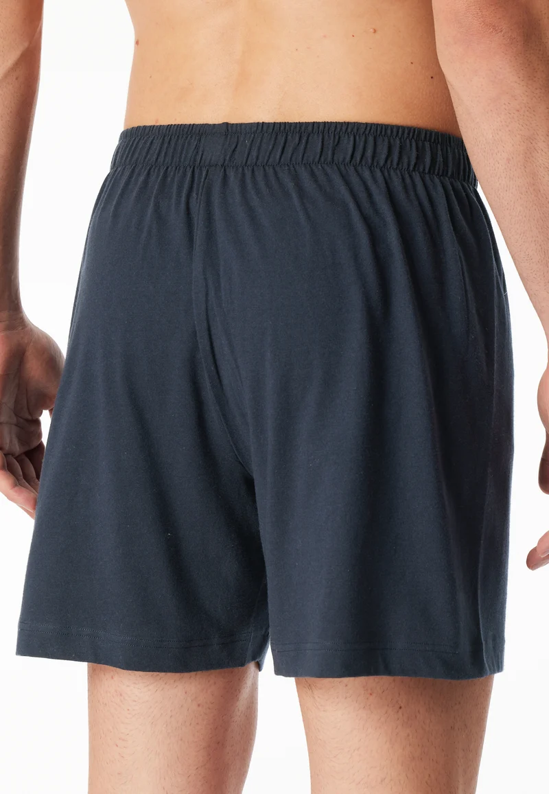 Boxershorts mit Knopfleiste 2er-Pack Dunkelblau - Boxershorts Multipacks