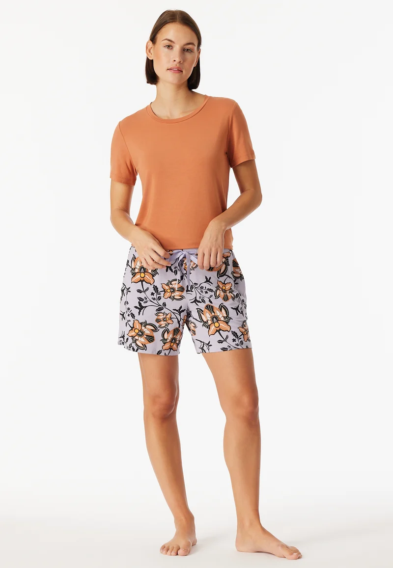 Shorts Lila gemustert - Mix+Relax