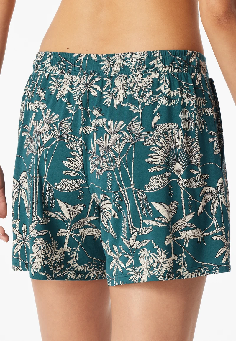 Shorts Petrol gemustert - Mix+Relax
