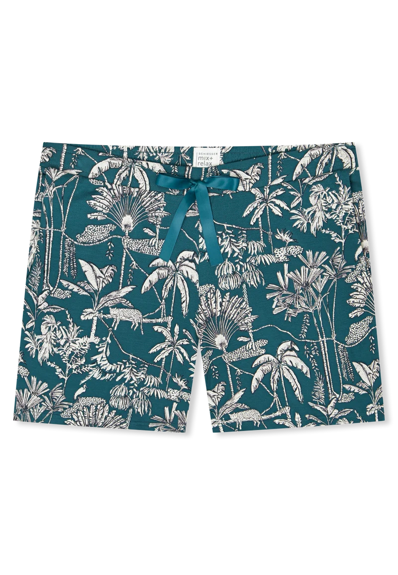Shorts Petrol gemustert - Mix+Relax