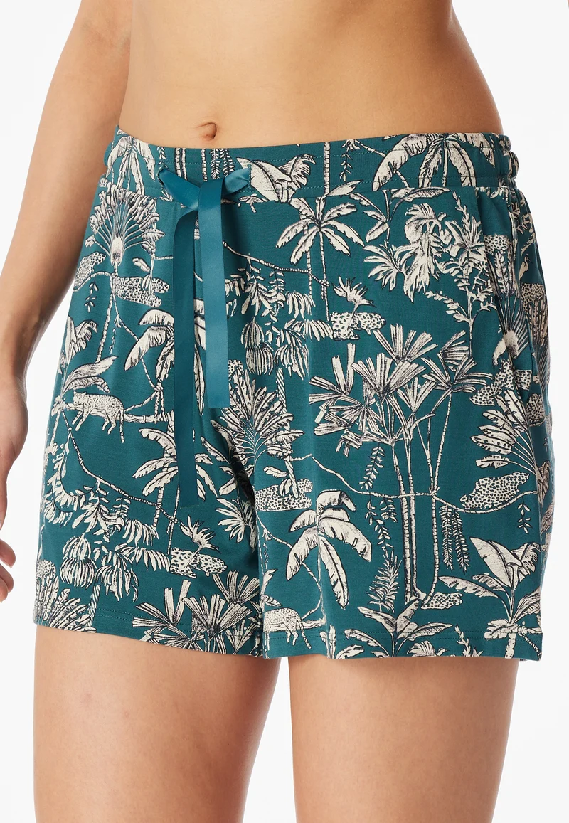 Shorts Petrol gemustert - Mix+Relax