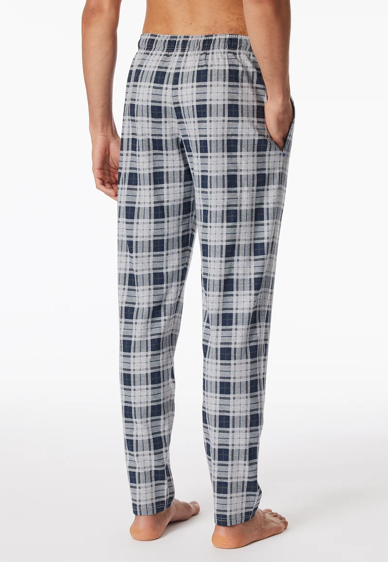 Hose Dunkelblau/Grau gemustert - Mix+Relax
