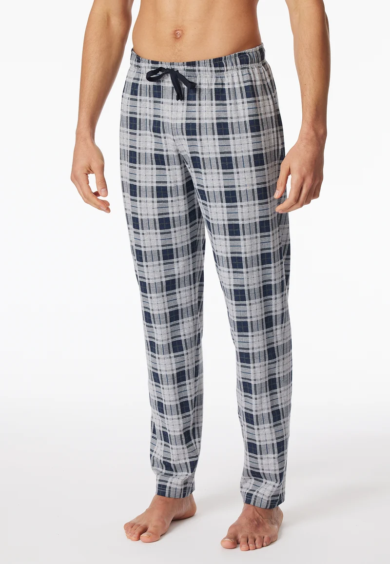 Hose Dunkelblau/Grau gemustert - Mix+Relax