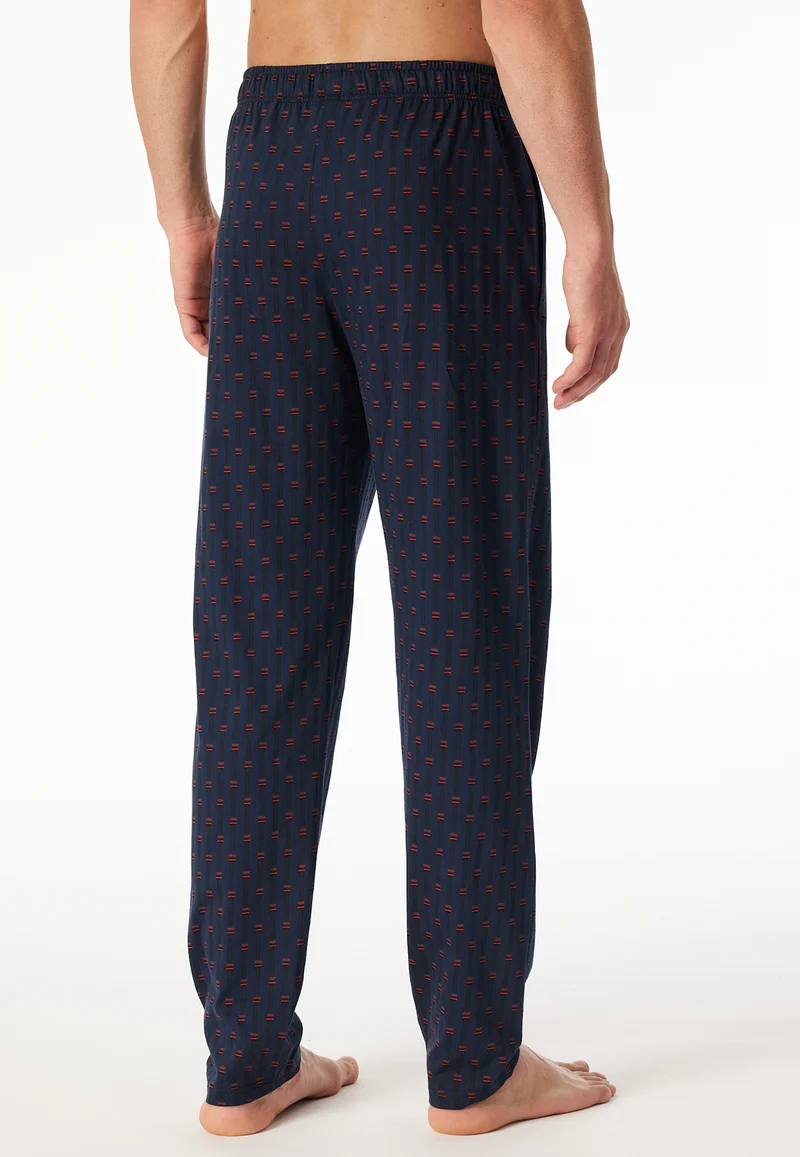 Hose Dunkelblau/Rot gemustert - Mix+Relax