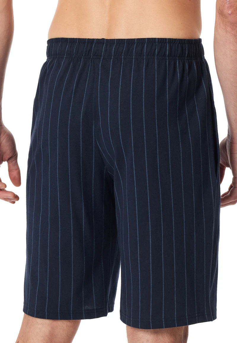 Hose kurz Dunkelblau gestreift - Mix+Relax