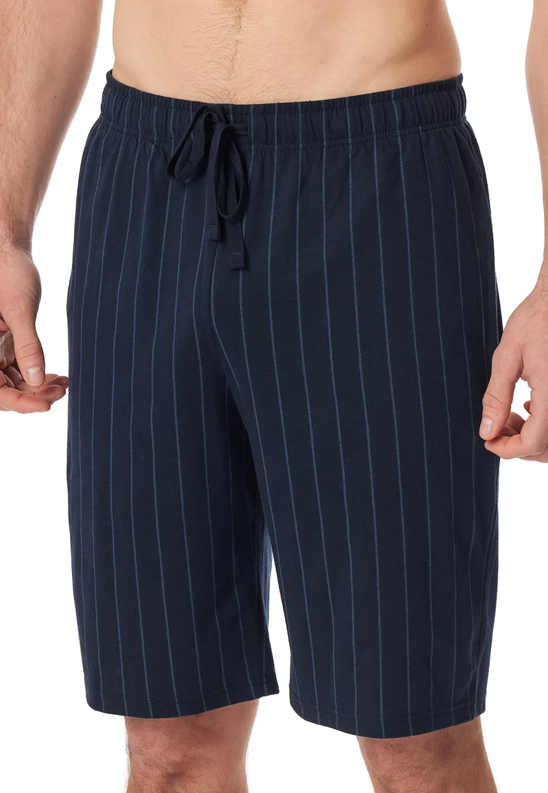 Hose kurz Dunkelblau gestreift - Mix+Relax