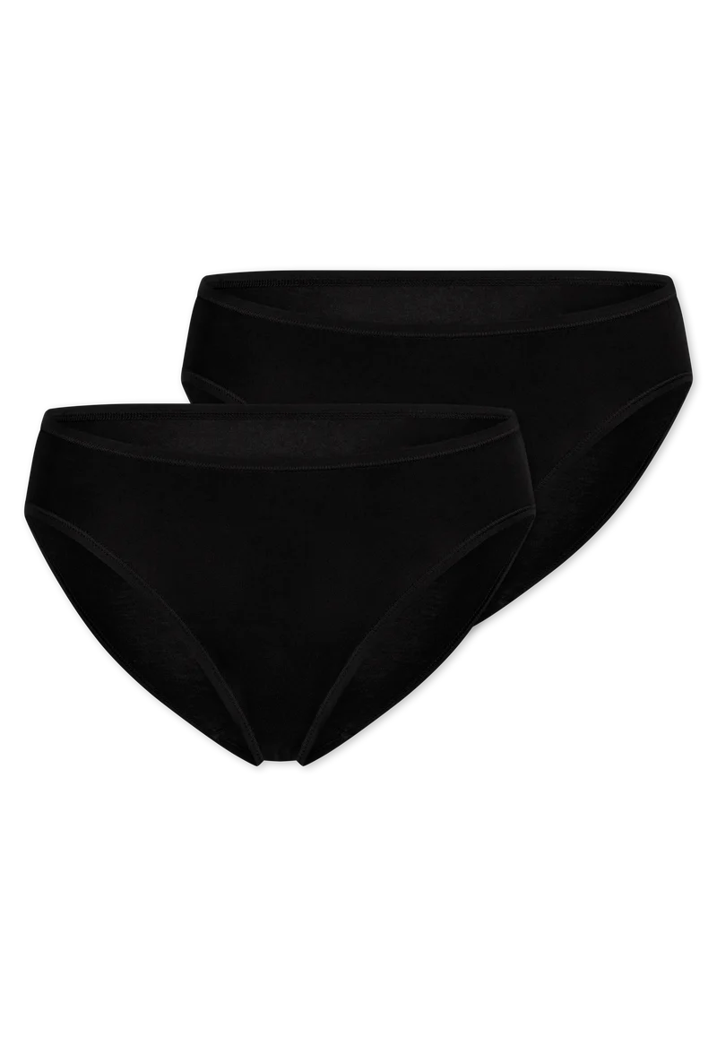 Midi Slip 2er-Pack Schwarz - 95/5