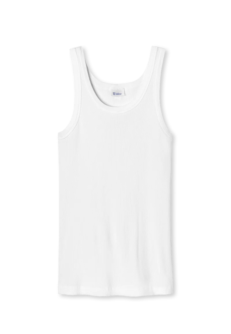 Unterhemd Doppelripp Weiss - Revival Friedrich