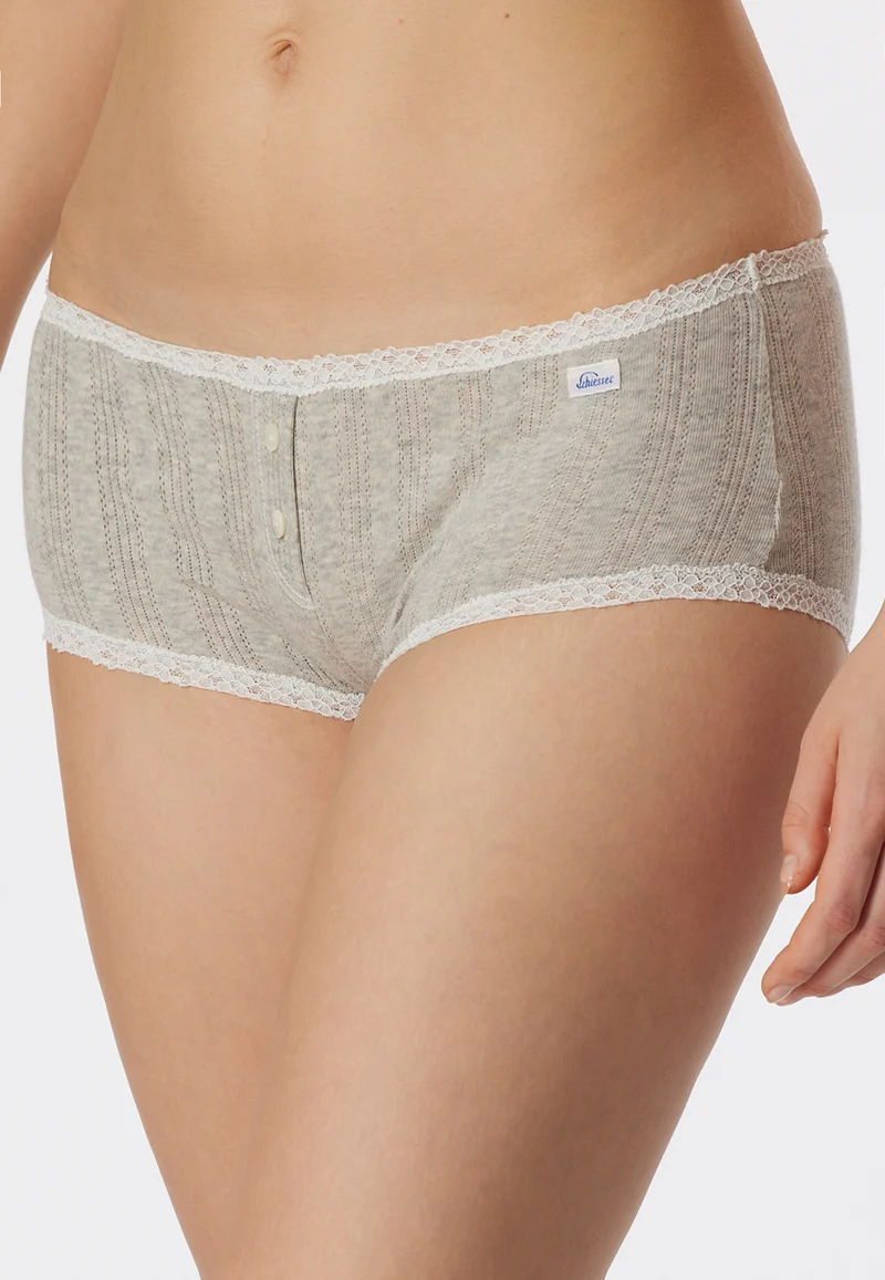 Panty Feinripp Grau - Revival Agathe
