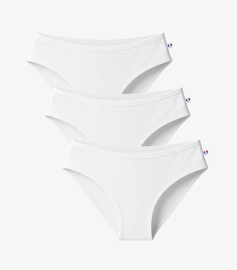 Culotte Femme Blanc x3 - Pack Intemporel