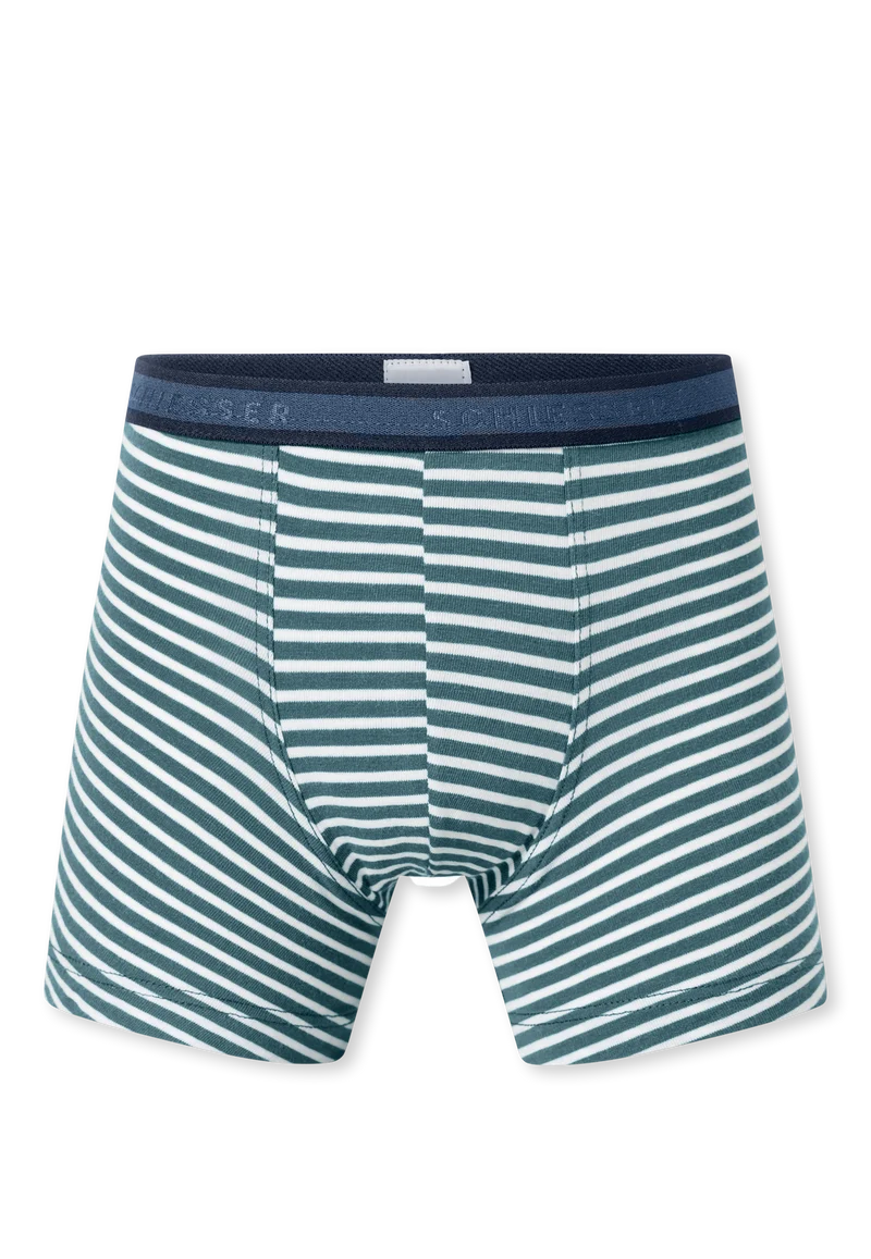 Short Petrol/Weiss gestreift - 95/5