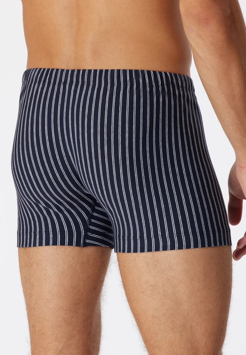 Enge Boxershorts Dunkelblau gestreift - 95/5