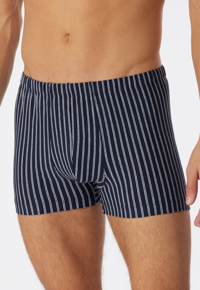 Enge Boxershorts Dunkelblau gestreift - 95/5