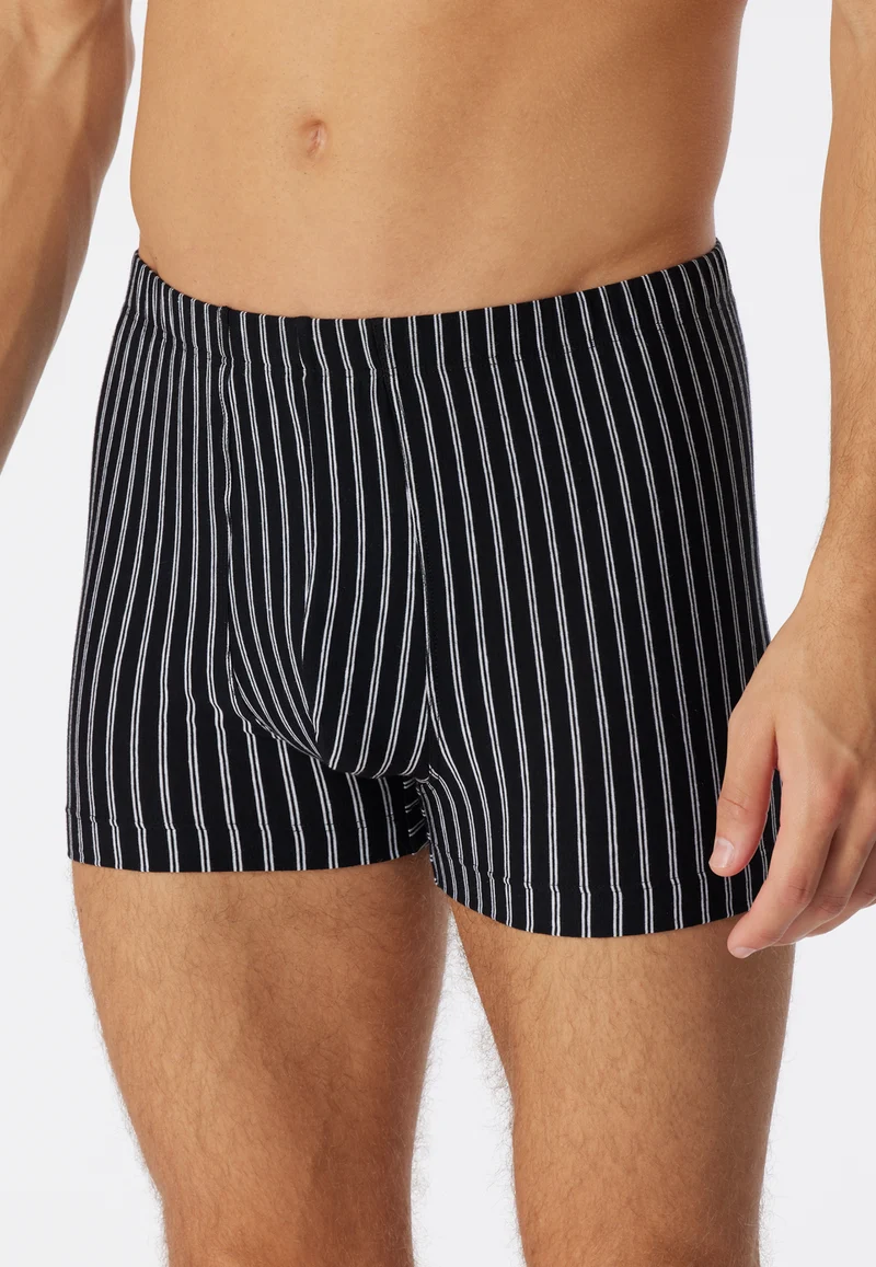 Enge Boxershorts Schwarz gestreift - 95/5