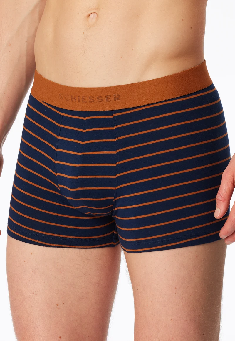 Enge Boxershorts 3er-Pack Dunkelblau gestreift - 95/5