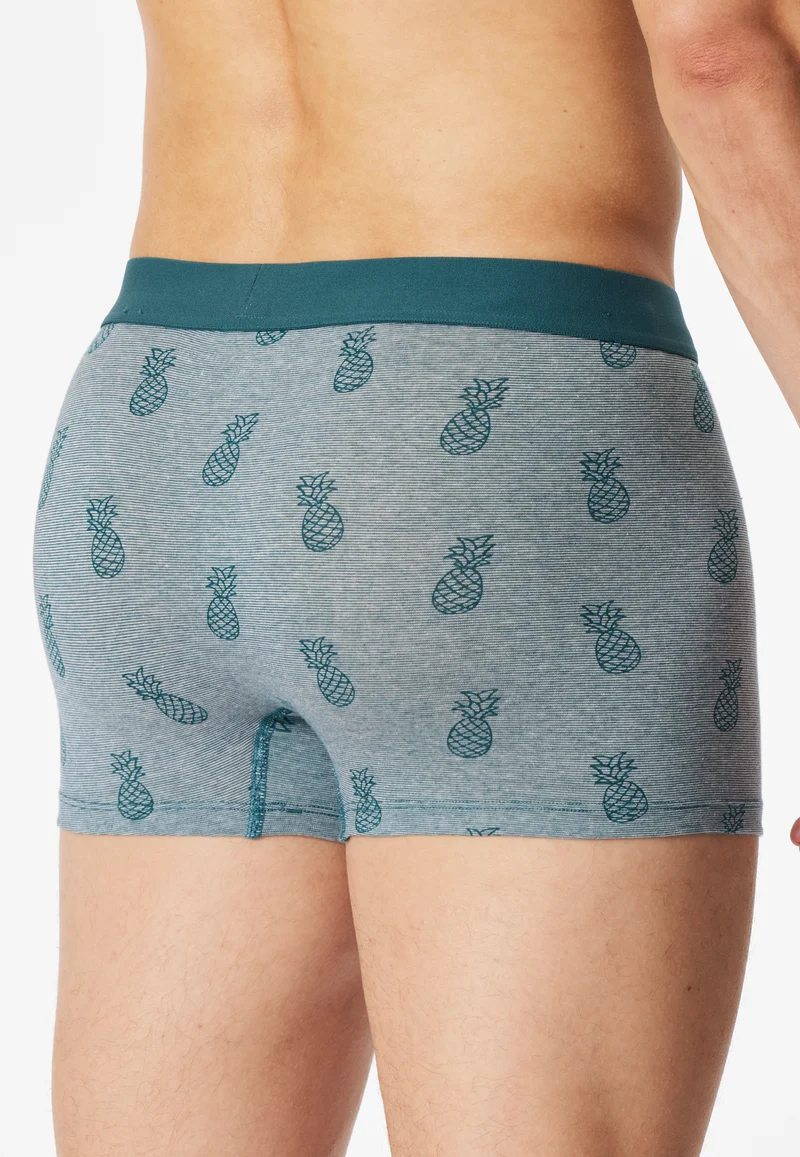 Enge Boxershorts 3er-Pack Petrol/Schwarz gemustert - 95/5