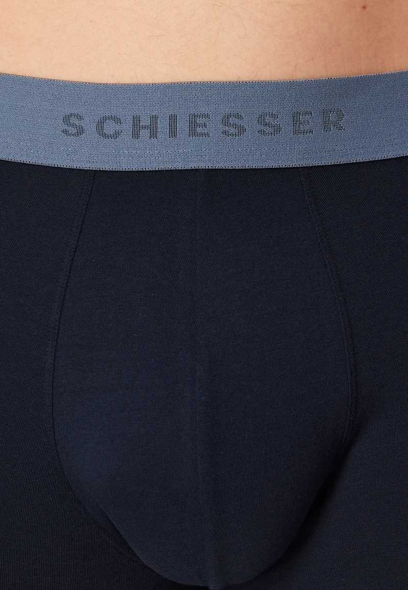 Enge Boxershorts lang 2er-Pack Dunkelblau - 95/5