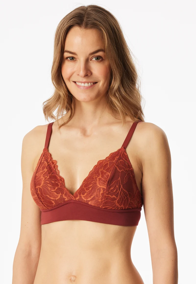 Soft-BH mit herausnehmbaren Pads Rost - Unique Cotton