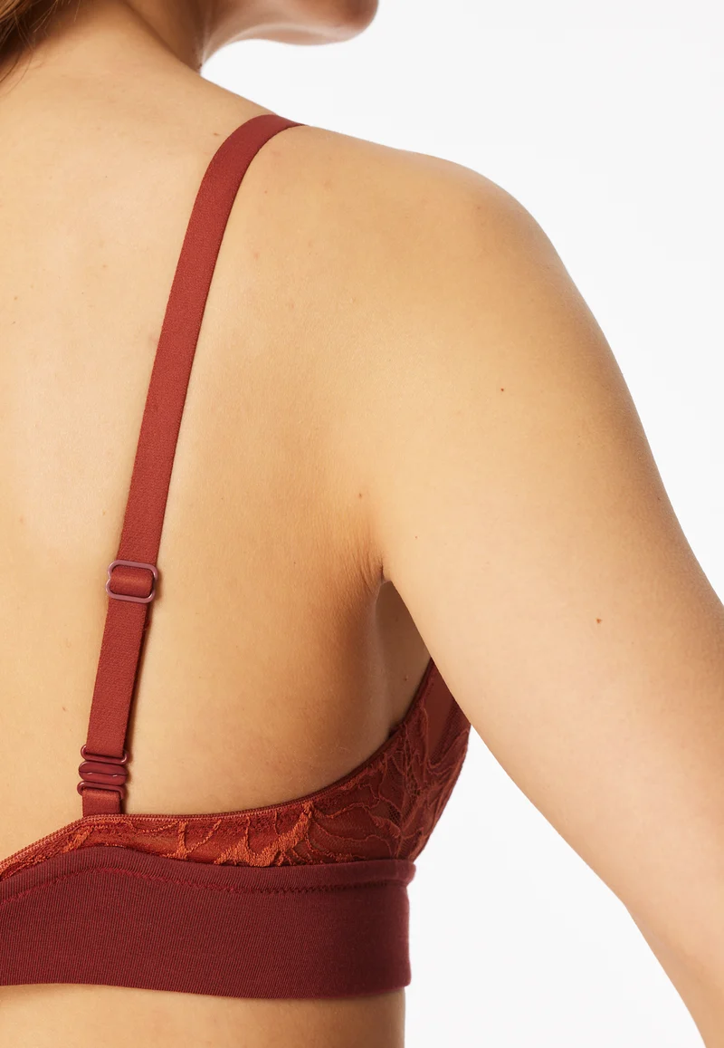 Soft-BH mit herausnehmbaren Pads Rost - Unique Cotton