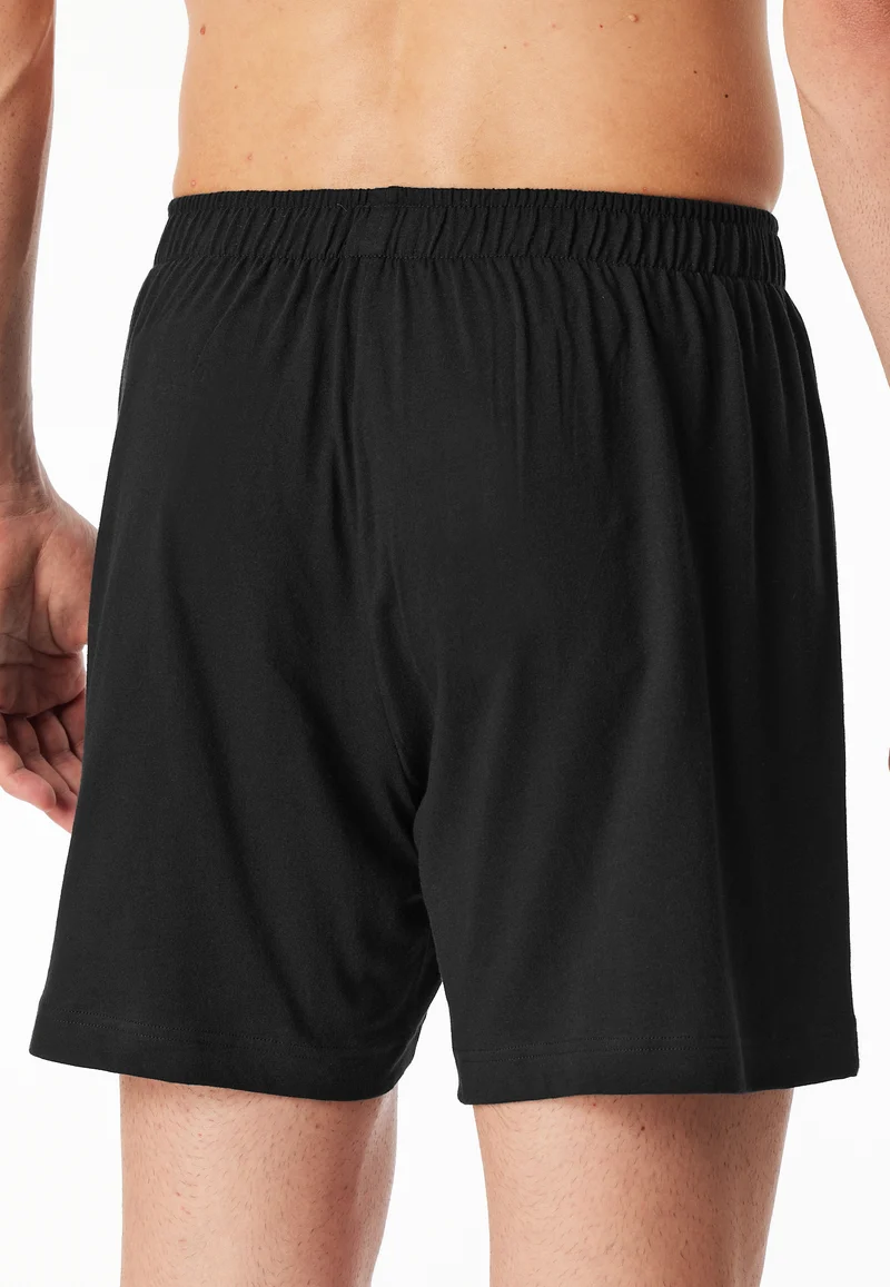 Boxershorts mit Knopfleiste 2er-Pack Schwarz - Boxershorts Multipacks