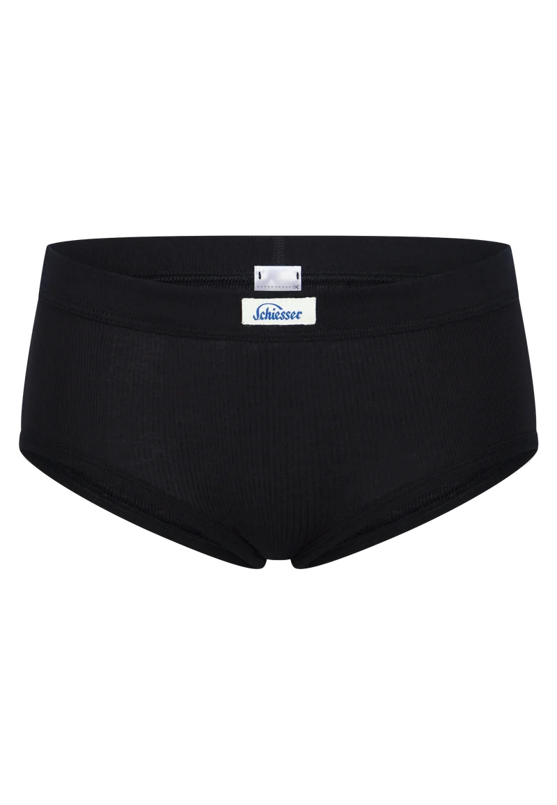 Panty Feinripp Schwarz - Revival Paula