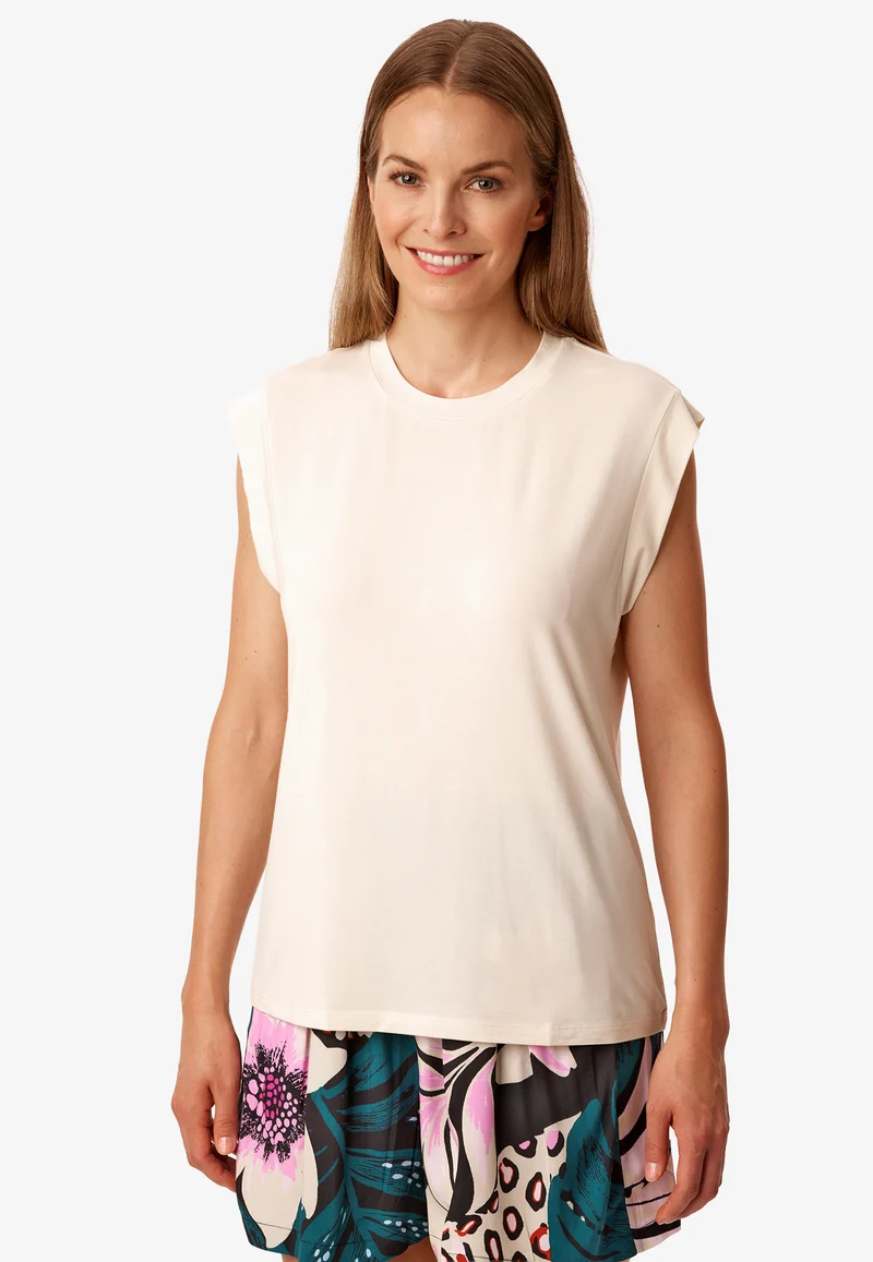 Shirt ärmellos Soft Beige - Mix+Relax