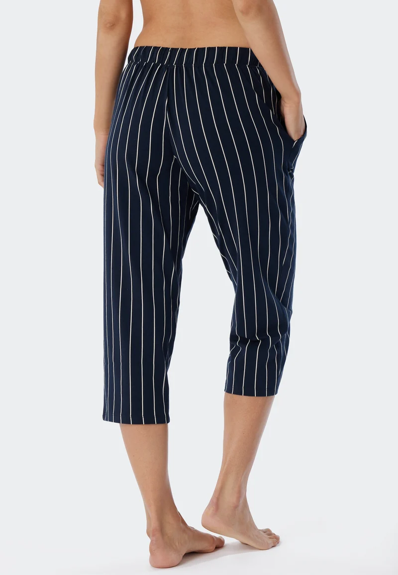 Hose 3/4-lang Blau/Weiss gestreift - Mix+Relax