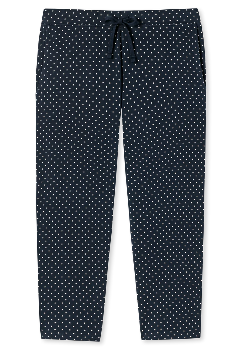 Hose 3/4-lang Blau/Weiss gemustert - Mix+Relax