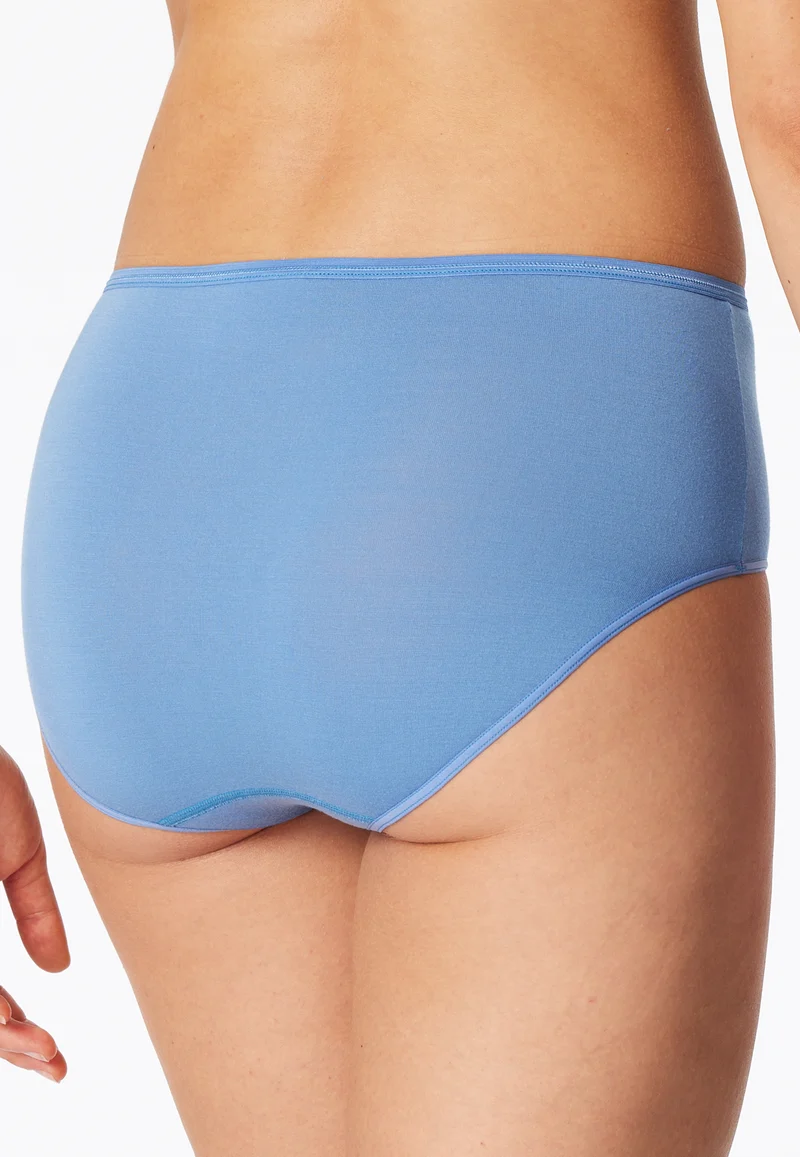 Midi Slip 2er-Pack Blau/Weiss - Modal Essentials