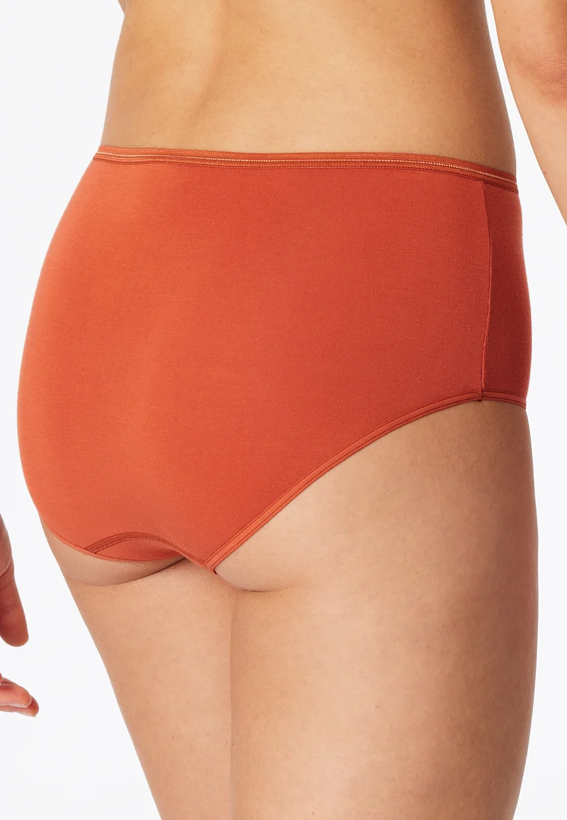 Midi Slip 2er-Pack Orange/Weiss - Modal Essentials