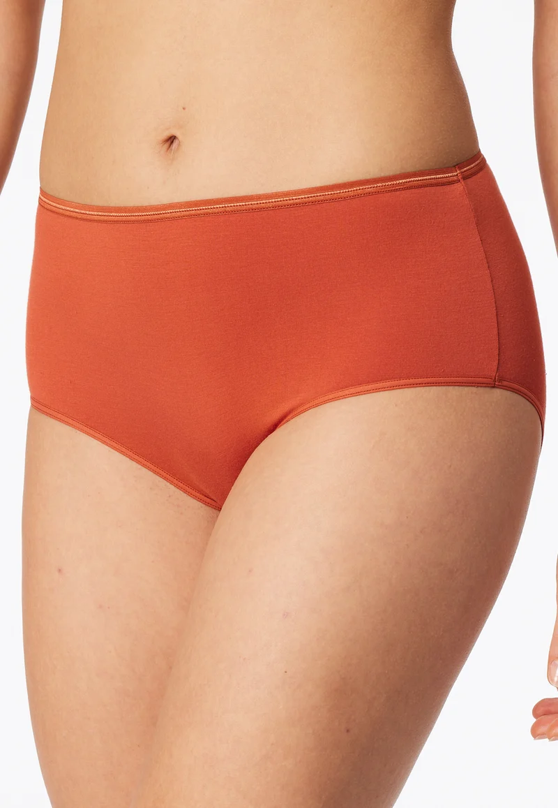 Midi Slip 2er-Pack Orange/Weiss - Modal Essentials