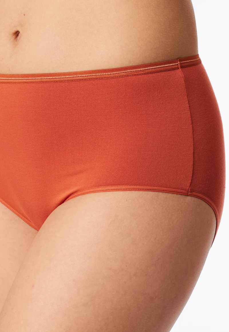Midi Slip 2er-Pack Orange/Weiss - Modal Essentials