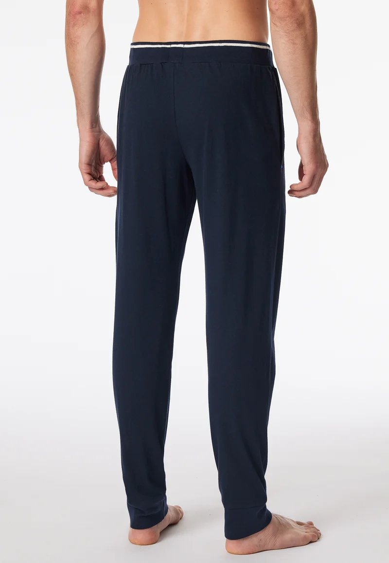 Hose mit Bündchen Dunkelblau - Mix+Relax