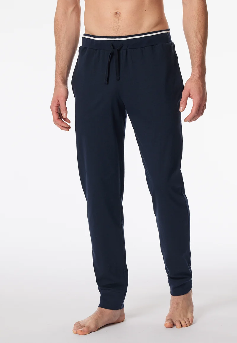 Hose mit Bündchen Dunkelblau - Mix+Relax