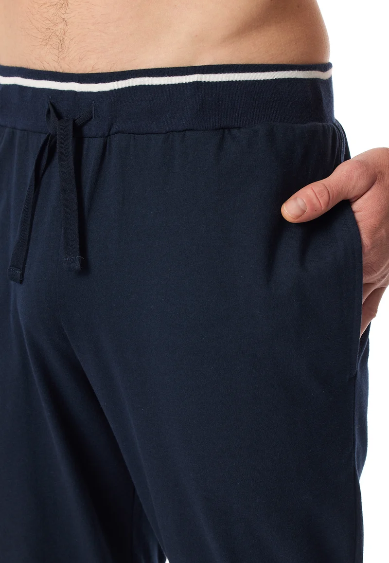 Hose mit Bündchen Dunkelblau - Mix+Relax
