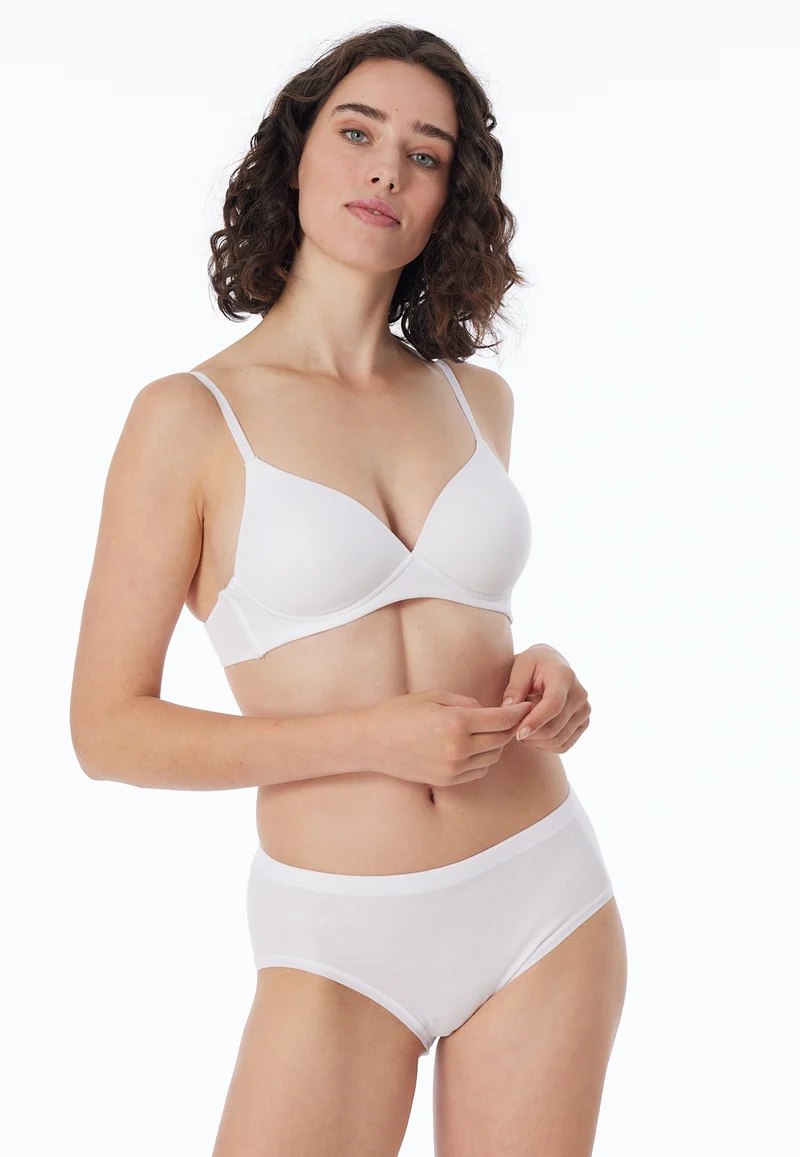 Midi Slip Feinripp 2er-Pack Weiss - Original Classics