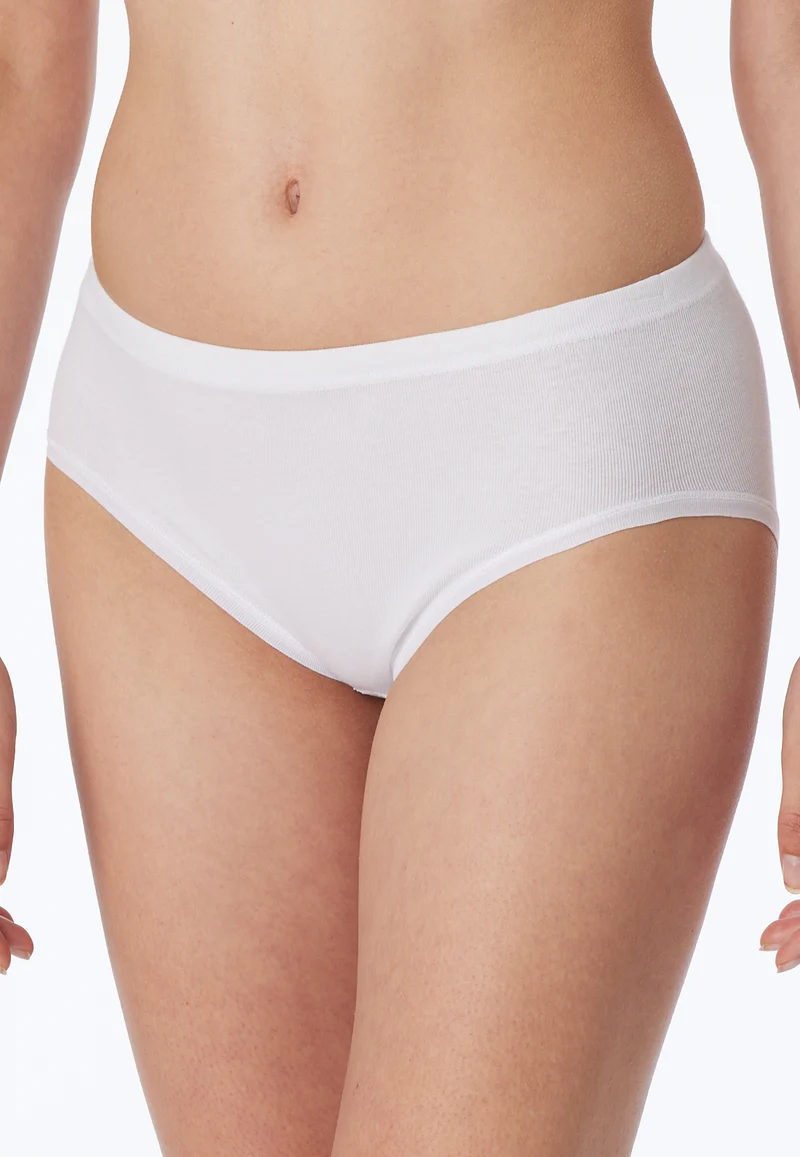 Midi Slip Feinripp 2er-Pack Weiss - Original Classics