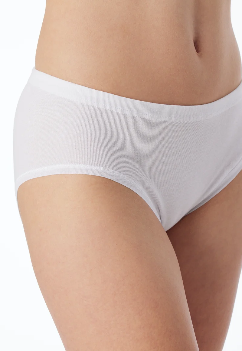 Midi Slip Feinripp 2er-Pack Weiss - Original Classics