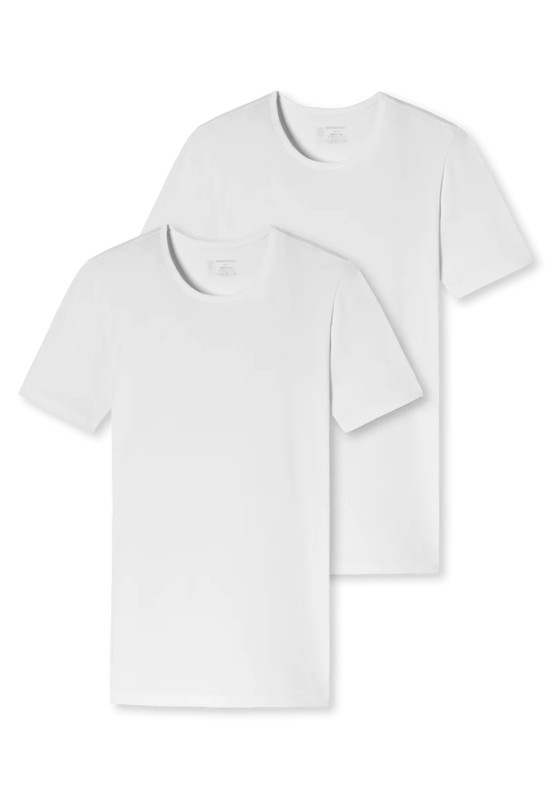 T-Shirt 2er-Pack Weiss - 95/5