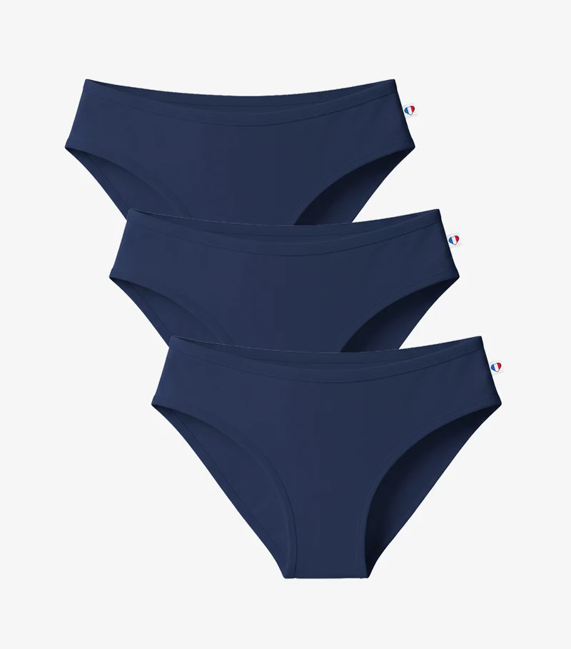 Culotte Femme Marine x3 - Pack Intemporel