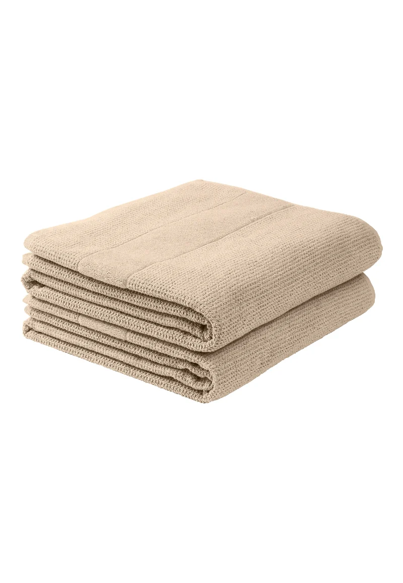 Duschtuch 2er-Pack 70x140 cm Beige - SCHIESSER Home
