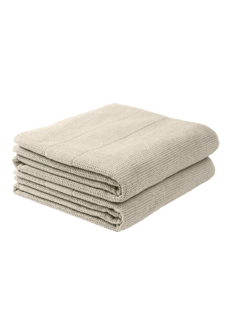 Duschtuch 2er-Pack 70x140 cm Taupe - SCHIESSER Home