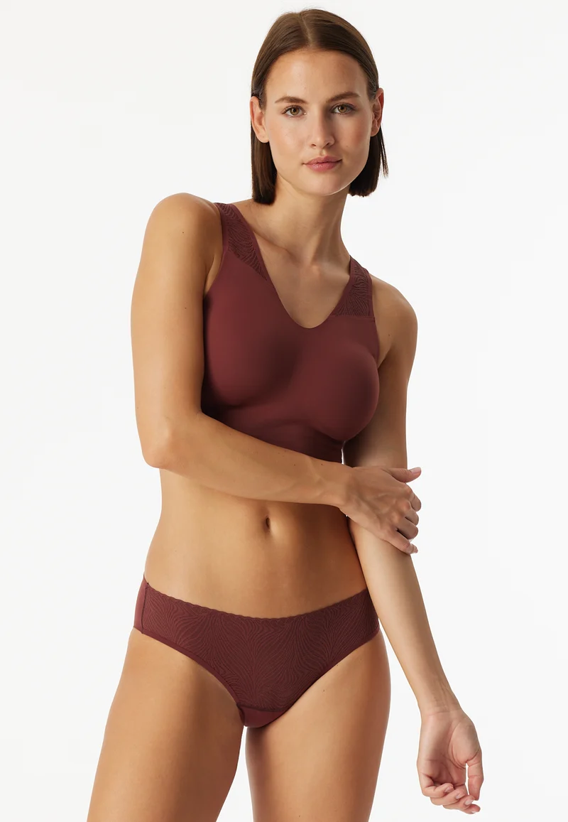 Slip Seamless mit Spitze Bordeaux - Invisible Soft Lace