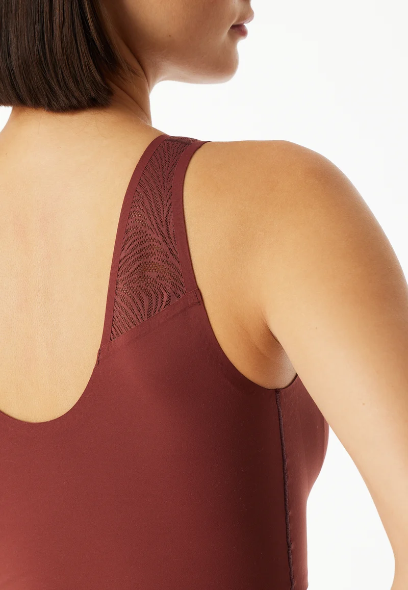 Bustier Seamless mit herausnehmbaren Pads Rost - Invisible Soft Lace
