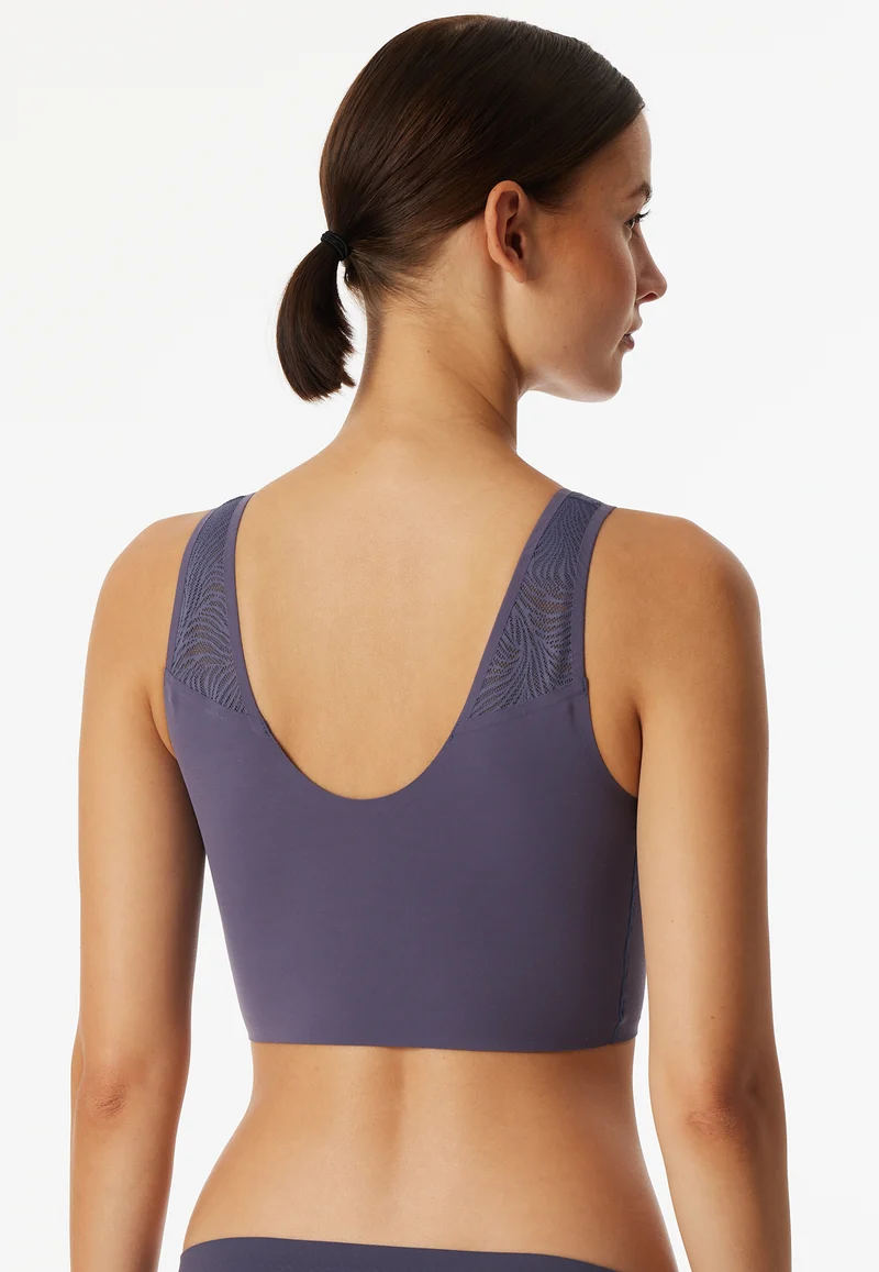 Bustier Seamless mit herausnehmbaren Pads Lila - Invisible Soft Lace