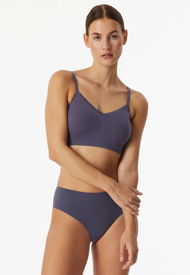 Bustier Seamless mit herausnehmbaren Pads Lila - Invisible Soft Lace