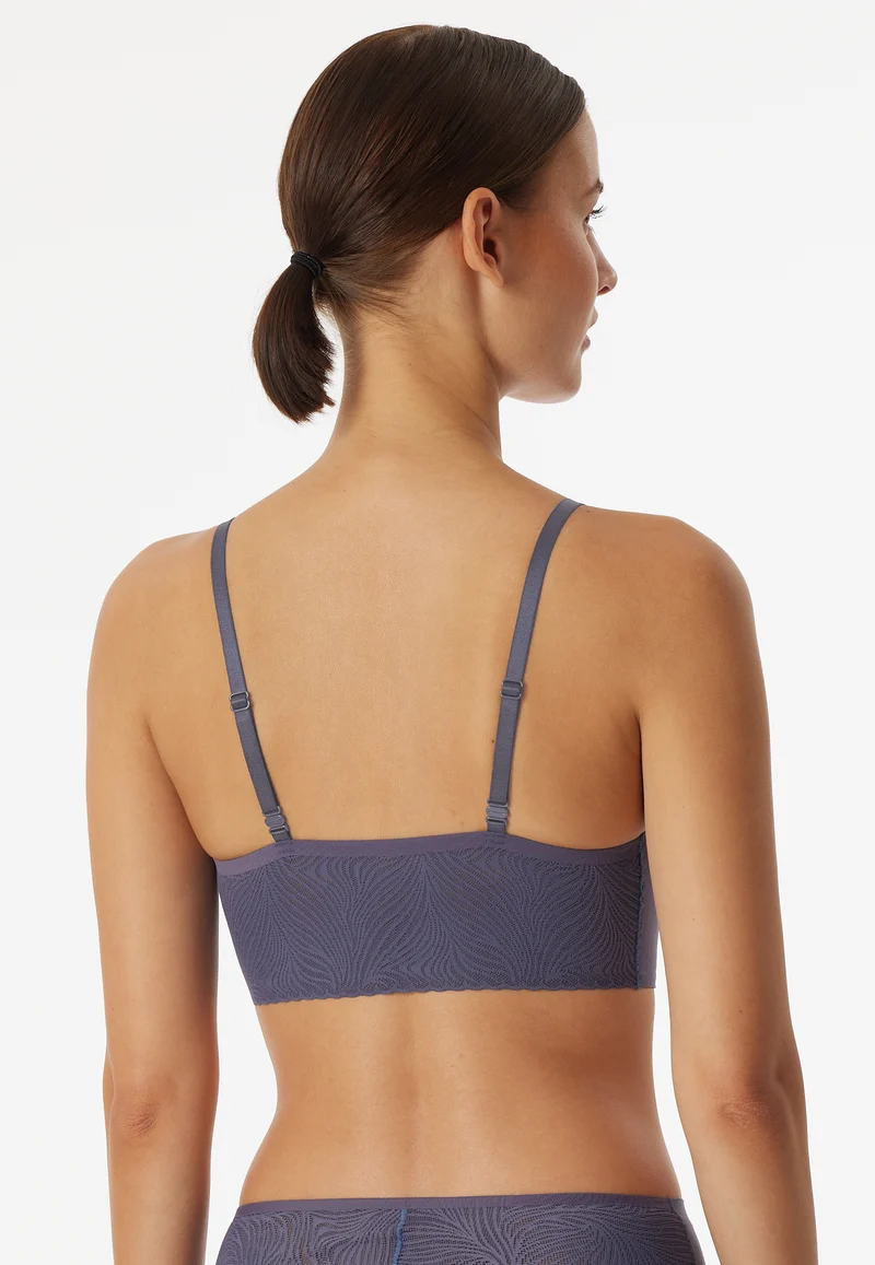 Bustier Seamless mit herausnehmbaren Pads Lila - Invisible Soft Lace