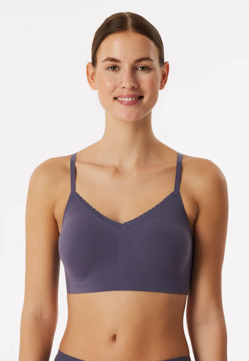 Bustier Seamless mit herausnehmbaren Pads Lila - Invisible Soft Lace