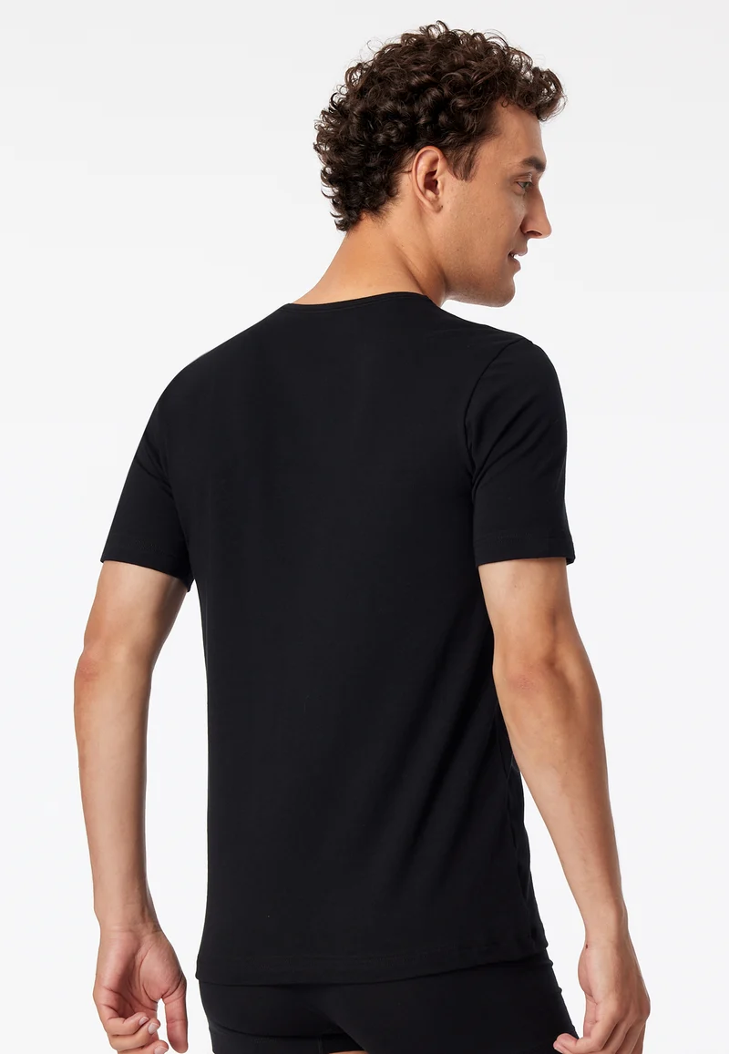 T-Shirt 2er-Pack Schwarz - 95/5